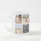 マ最高のマ・エパーソナライズされたバー・フォトコラージュ フロストグラスマグカップ (左)