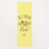 マ最高のマ・エパーソナライズされたバー・マザーズ・デー・ギフト ヨガマット (正面)