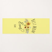 マ最高のマ・エパーソナライズされたバー・マザーズ・デー・ギフト ヨガマット (正面(横))