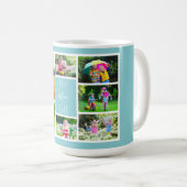 マ最高のマ·エヴァー·スカイ·ブルー·フォト·コラージュ コーヒーマグカップ (正面右)