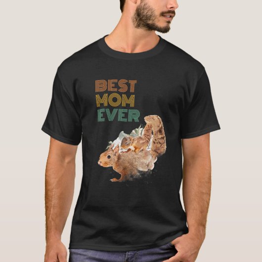 マ最高のマ・リスかわいい動物母D Tシャツ (正面)