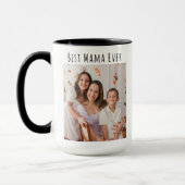 マ最高のマEver Magの写真パーソナライズされたMum for Mom マグカップ (左)