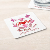 マ最高のーム スクエアペーパーコースター (アングル)