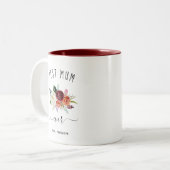 マ最高のーム |トレンディーブルゴーニュ・ボホフローラ ツートーンマグカップ (正面左)