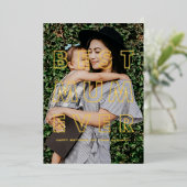 マ最高のーム |フォトハッピーマザーズデイカード 箔招待状 (立ち正面)