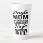 マ独身のマ数々の・タスク忍者 カフェラテマグ (正面)