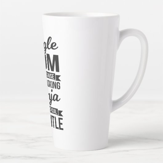 マ独身のマ数々の・タスク忍者 カフェラテマグ (右)