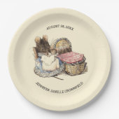 マ生まれたばかりのウス&マザー・ベビー・シャワー ペーパープレート (正面)