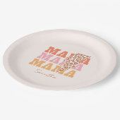 「マ素朴マ」の繰り返し ペーパープレート (アングル)