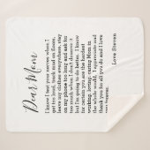 マ親愛マラブレター10代の若者パーソナライズされた シェルパブランケット (正面(横))