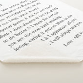 マ親愛マレタータイポグラフィパーソナライズされた シェルパブランケット (3/4)