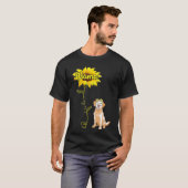 マ賛美マサンフラワーゴールデンレトリバードッグと呼ばれる Tシャツ (正面フル)