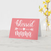 マ賛美マママズデイ引用文|グリーティングカード カード (黄色い花)