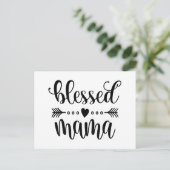 マ賛美ママママザーズデイ引用文 |はがき ポストカード (スタンド正面)