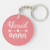 マ賛美ママママザーズデイ引用文 |キーチェーン キーホルダー (裏面)