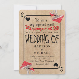 マ遊ッシュ熱狂するル結婚ーム 招待状