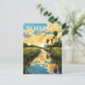 ミアクカリバー州パークフロリダトラベルアートヴィンテージ ポストカード (スタンド正面)