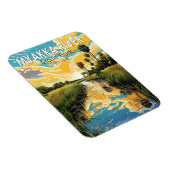 ミアクカリバー州パークフロリダトラベルアートヴィンテージ マグネット (右側)