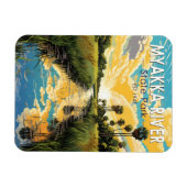 ミアクカリバー州パークフロリダトラベルアートヴィンテージ マグネット (横)