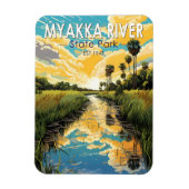 ミアクカリバー州パークフロリダトラベルアートヴィンテージ マグネット (縦)