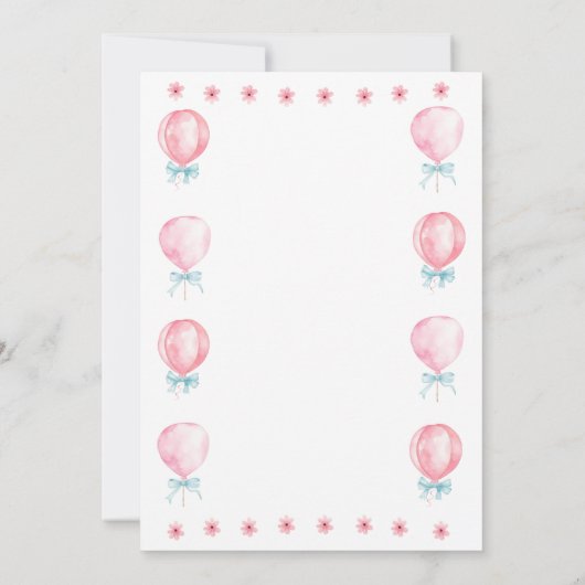 ミアズ・サード・誕生日 招待状 (裏面)