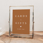 ミアボホテラコッタ焼きオレンジ色のカードとギフト ポスター