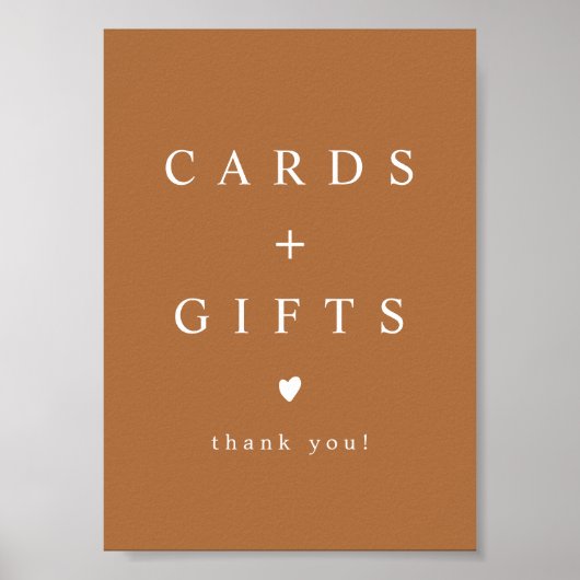 ミアボホテラコッタ焼きオレンジ色のカードとギフト ポスター (正面)