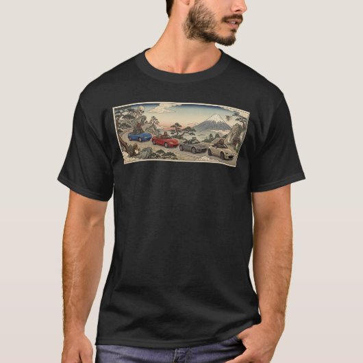 ミアータ マイク アート: 妖怪ドライブ Tシャツ (正面)