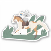 ミア乗馬 シール (正面)