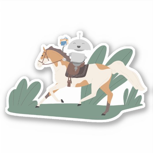 ミア乗馬 シール (正面)