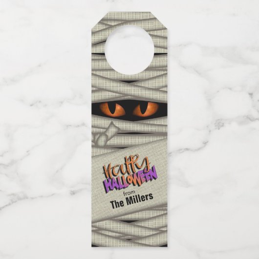 ミイアイズハロウィンオレンジID685 ボトルネックタグ (正面)