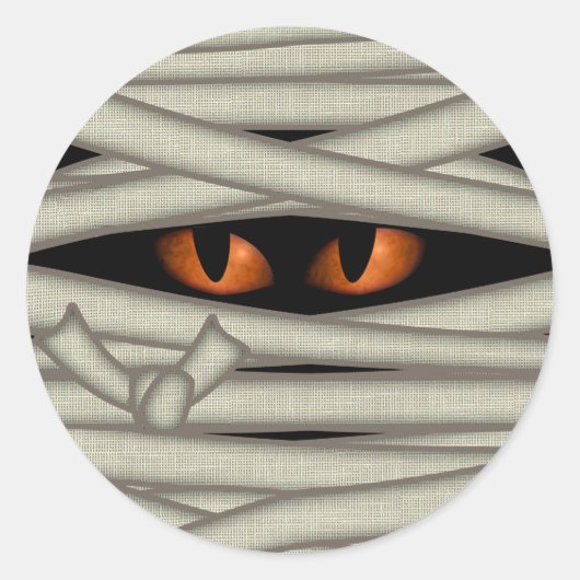 ミイアイズハロウィンオレンジID685 ラウンドシール (正面)