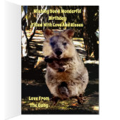 ミイクッカウォーターカラー誕生日カード (内側 (右))