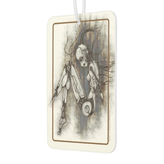 ミイサブロークンロボットガールダークアートイラストレーション カーエアーフレッシュナー (左)