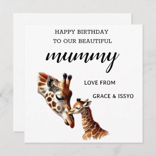 ミイママ誕生日カード シーズンカード (正面/裏面)