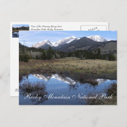 ミイマリーレンジロッキーマウンテン国立公園 ポストカード (正面/裏面)