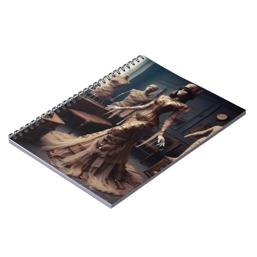 ミイムクイーンスティームパンクビクトリアンヴィンテージ ノートブック (左側)