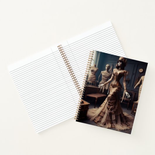 ミイムクイーンスティームパンクビクトリアンヴィンテージ ノートブック (内部)