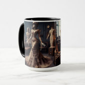 ミイムクイーンスティームパンクビクトリアンヴィンテージ マグカップ (正面左)