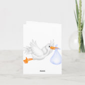 ミイムスバブルズによる赤ちゃんシャワーサンキューカード サンキューカード (裏面)