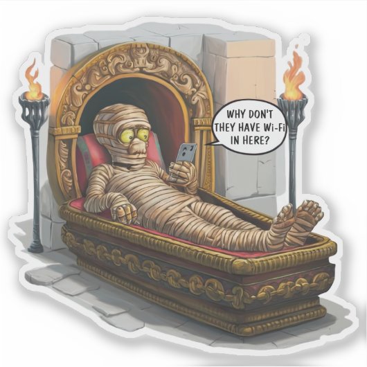 ミイラおもしろいム シール (正面)