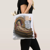 ミイラおもしろいム トートバッグ (クローズアップ)