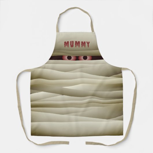 ミイラおもしろいモンスタキッ不気味キッチンハロウィーンエプロン エプロン (正面)