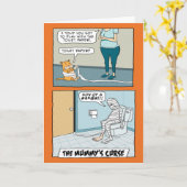 ミイラおもしろいーの呪いのハロウィーン カード (黄色い花)