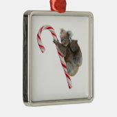 ミイラおよびJoeyのコアラのキャンディ・ケーンのクリスマス メタルオーナメント (右)