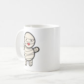 ミイラかわいいハロウィーン コーヒーマグカップ (正面左)