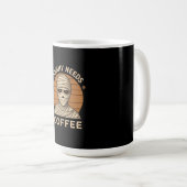 ミイラがコーヒーを必要とする – ハロウィーンのユーモア コーヒーマグカップ (正面右)