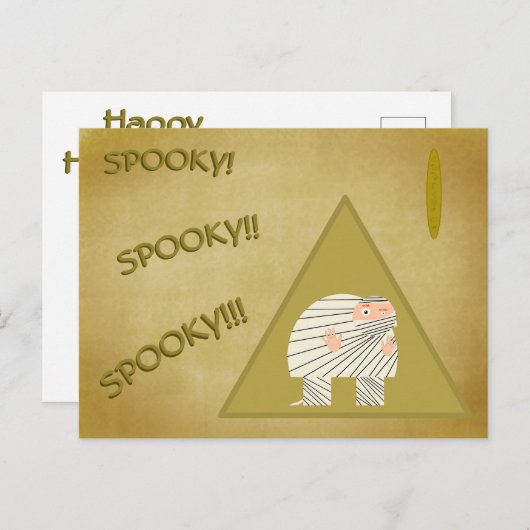 ミイラとしての不気味猫背 シーズンポストカード (正面/裏面)