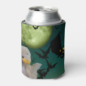 ミイラとコウモリと月 ハロウィン 缶クーラー (缶正面)