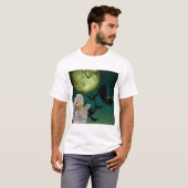 ミイラとコウモリと月 ハロウィン Tシャツ (正面フル)